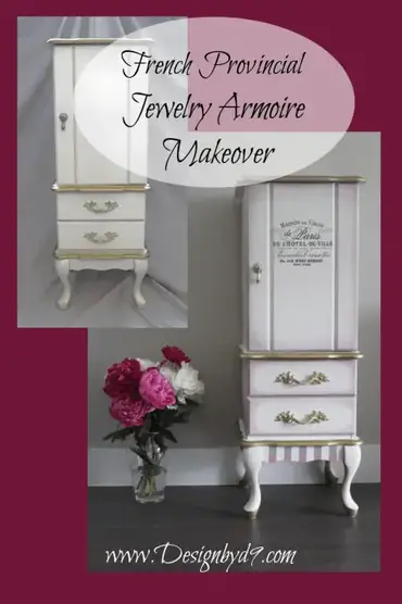 French Provincial Jewelry Armoire, French Provincial Armoire