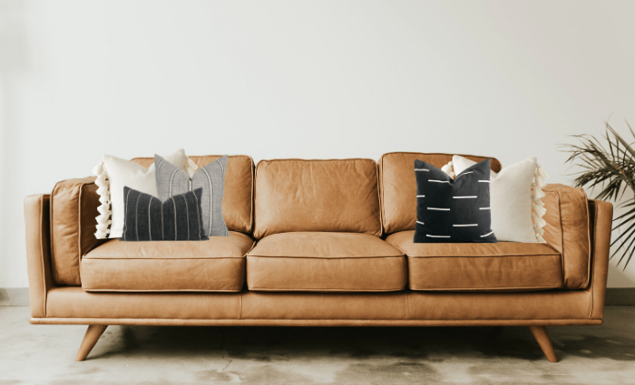 throw pillows for black leather couch