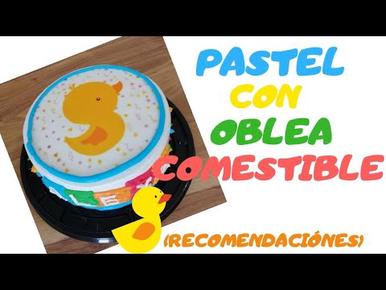 Cómo colocar oblea en pastel - Laganini