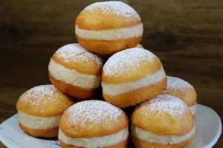 Berlinesas al horno con crema pastelera - Laganini