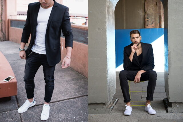 Wear White Shoes With Black Jeans 