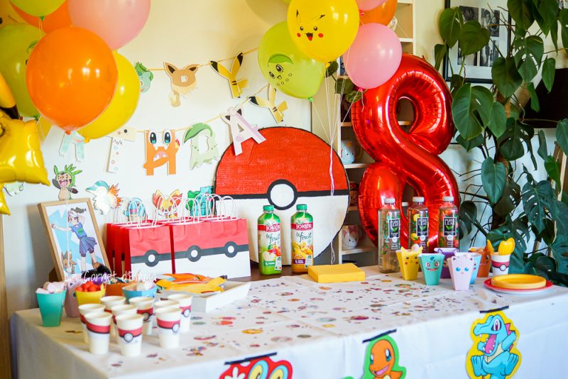 Décoration de fête d'anniversaire Pokemon assez mignon fournitures de fête  intéressantes 