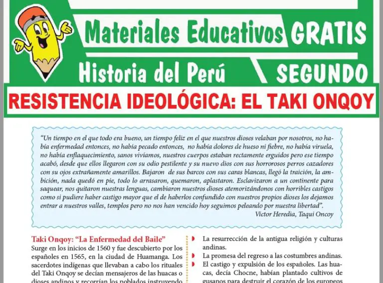 HISTORIA DEL PERÚ Segundo de Secundaria Fichas GRATIS