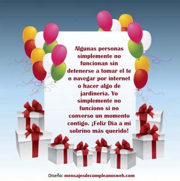 Mensajes de Feliz Cumpleaños para un Sobrino – FRASES Y MENSAJES DE  CUMPLEAÑOS