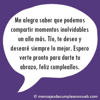 Mensajes y Frases de Cumpleaños para un Tío – FRASES Y MENSAJES DE  CUMPLEAÑOS