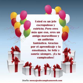 Mensajes de Feliz Cumpleaños para un Jefe – FRASES Y MENSAJES DE CUMPLEAÑOS