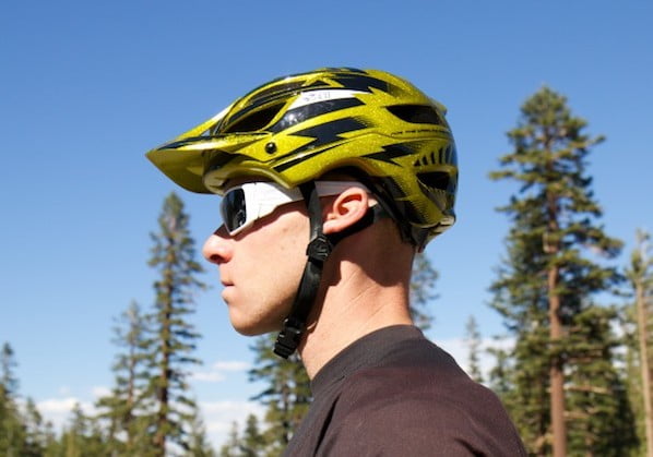 Mountain Biking Helmet with Glasses