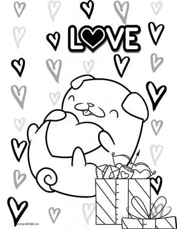 4 cute puppy coloring pages free to print party bright