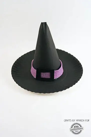 Family Trick Or Treat Plate Halloween Plate Witch Hat 