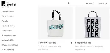 Print on Demand Tote Bags from Gooten