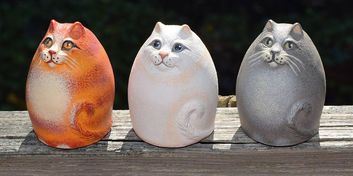 Cat figurines image round up