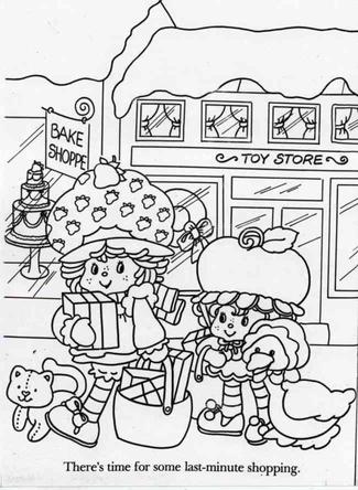 original strawberry shortcake coloring page