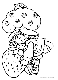 strawberry shortcake and friends coloring pages