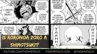 A ORIGEM DE RORONOA ZORO e O CLÃ SHIMOTSUKI