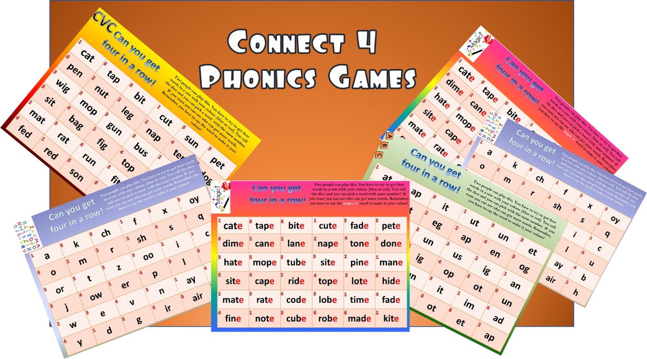 Phonics Connect Four Instructions