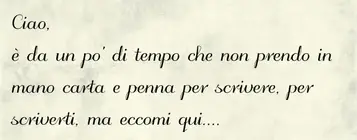 Esempio di lettera informale ad un amico