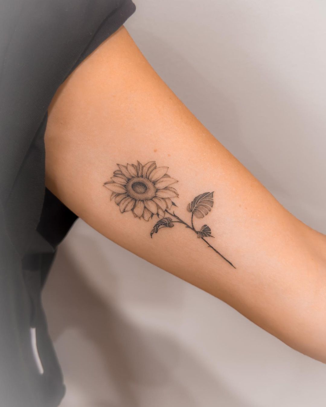 Sunflower Temporary Tattoo by Lena Fedchenko set of 3 - Etsy