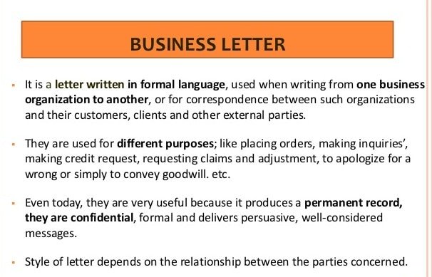 define business correspondence
