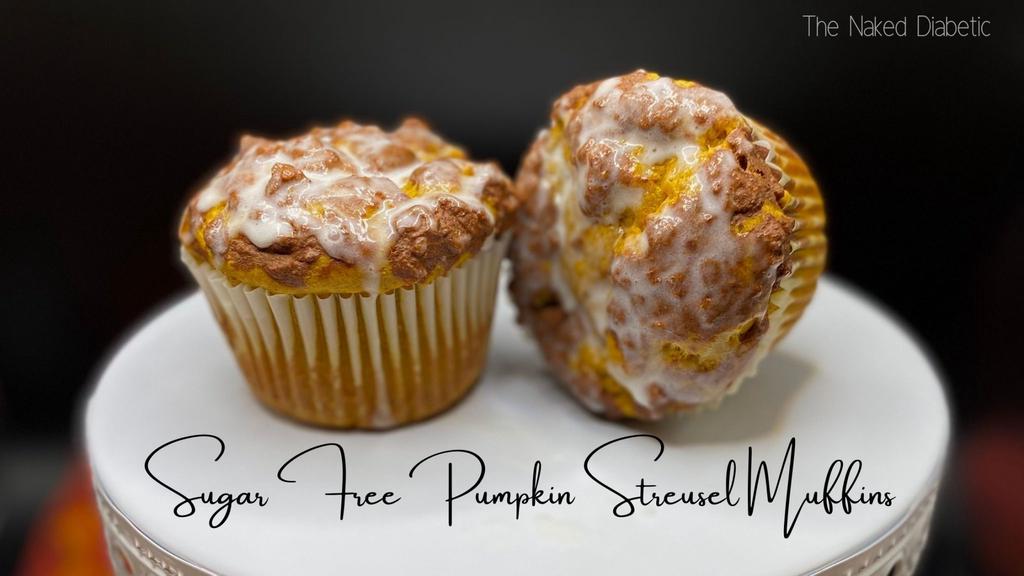 sugar free pumpkin streusel muffins