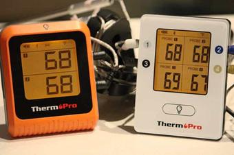 ThermoPro TP25 500ft Wireless Bluetooth Meat Thermometer with 4Temperature  Probe 