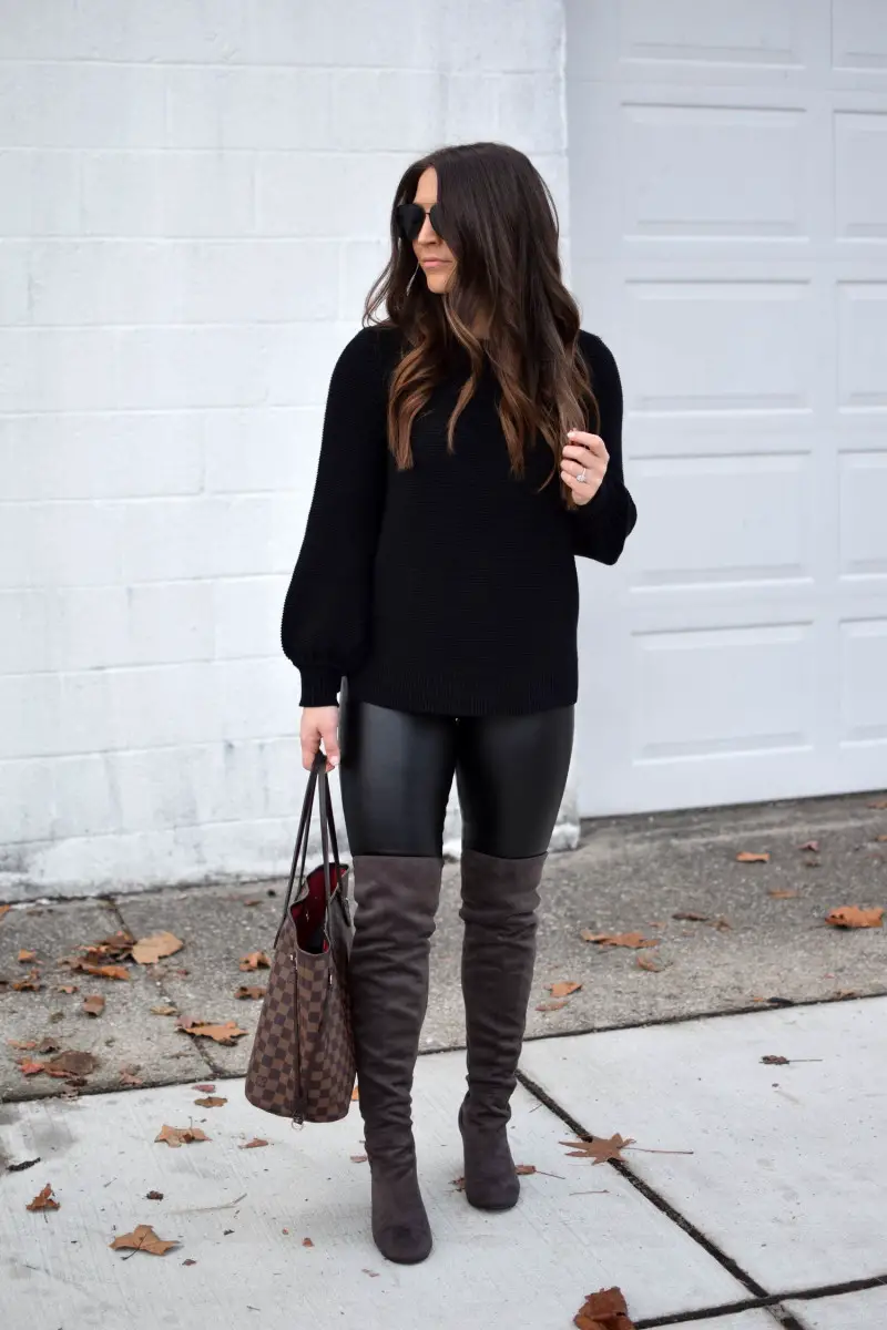 How To Style Leather Leggings | Travel Beauty Blog