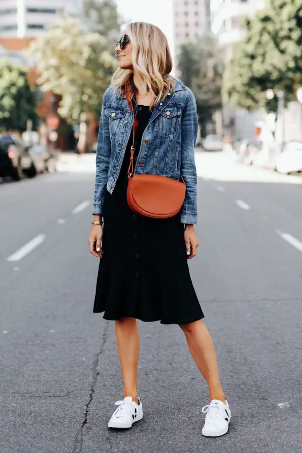 How To Wear Sneakers With A Dress - Travel Beauty Blog