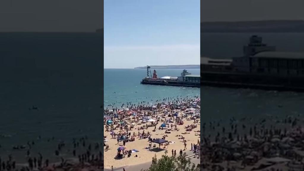 'Video thumbnail for 🔴 Bournemouth Beach is busy today! #bournemouthbeach #bournemouth #beachlife'