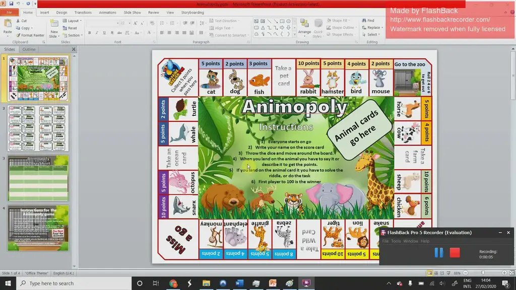 'Video thumbnail for Animalopoly Instructions'