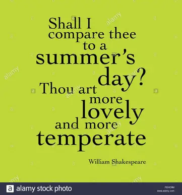 Analysis Of Shall I Compare Thee To A Summer S Day By William Shakespeare Academic Destressor Igcse Idbp