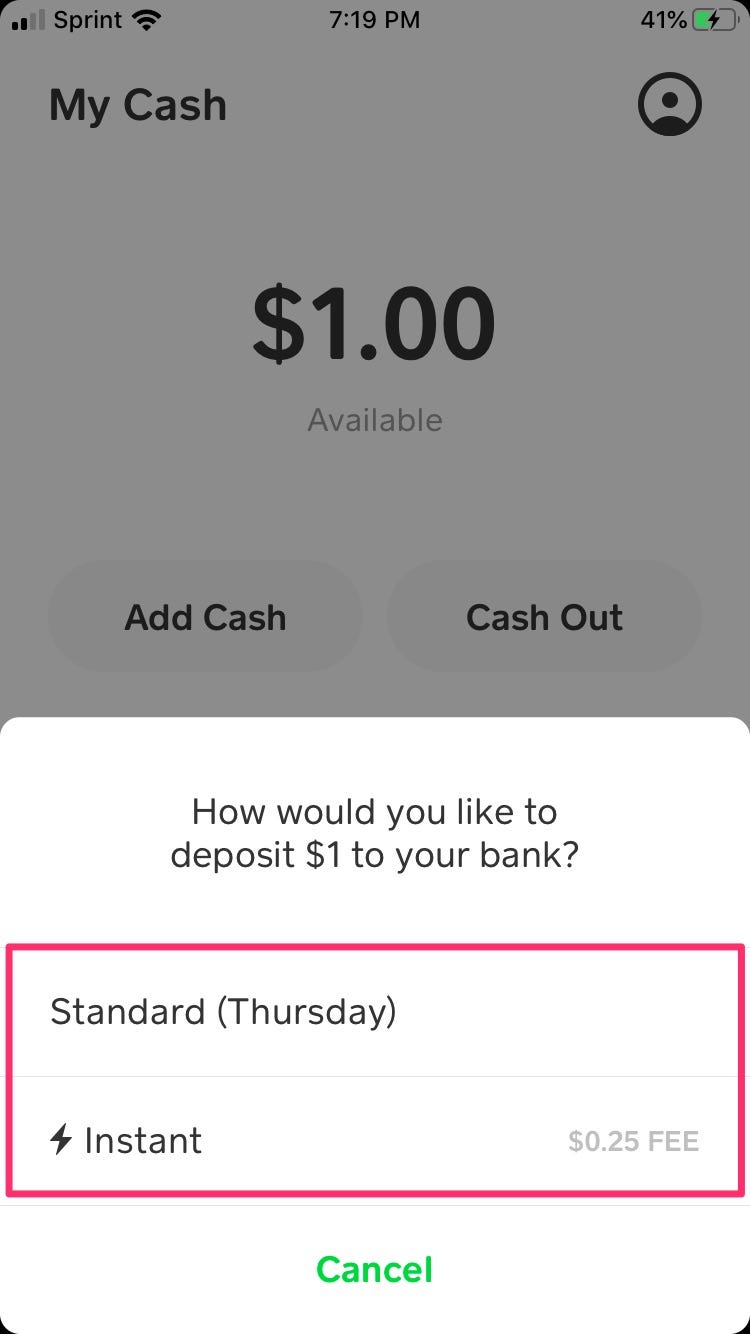 how to enable instant deposit on cash app