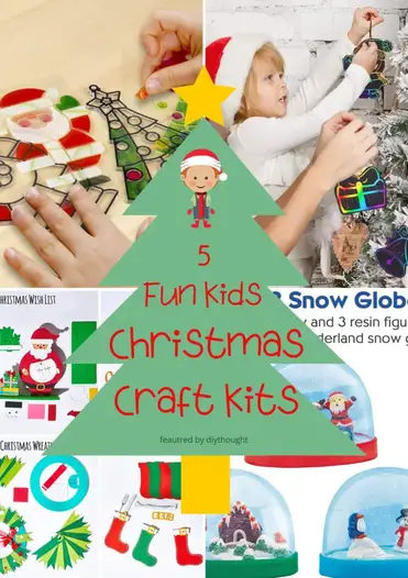 Download 5 Fun Kids Christmas Craft Kits Diy Thought PSD Mockup Templates