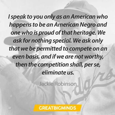 LeaderShape - We love this quote from Jackie Robinson: “Life is