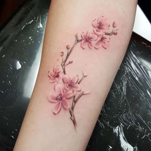 Los 101 Tatuajes de Flor de Cerezo y Sus Significados