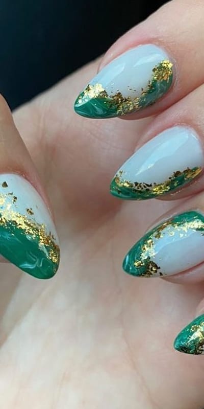 100 Emerald Green Nail Designs 2023  TailoringinHindi