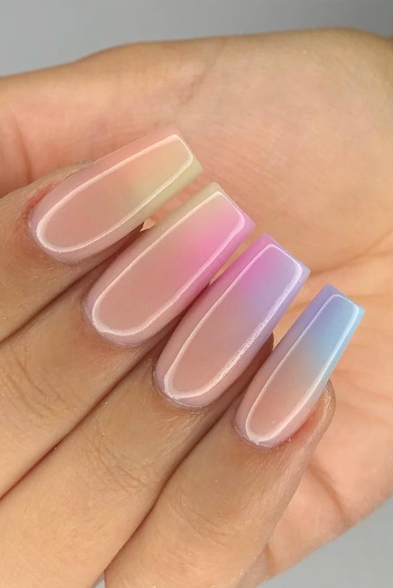 Pastel Rainbow Nails ♥️ - Summer Nail in Goole | Facebook