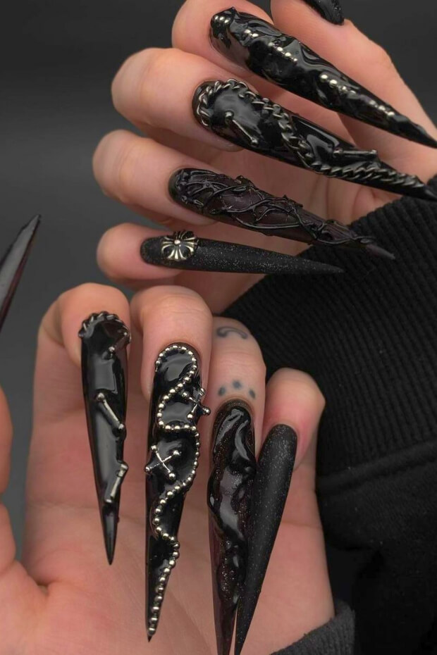 wiccac dark art nail goth | Gorgeous nails, Goth nails, Witch nails