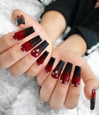 18 Creative Acrylic Nail Designs With The Red Shade Every Girl Will  Secretly Adore | Polish And Pearls