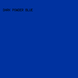 0032A0 - Dark Powder Blue color image preview