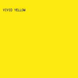 ffea0f - Vivid Yellow color image preview