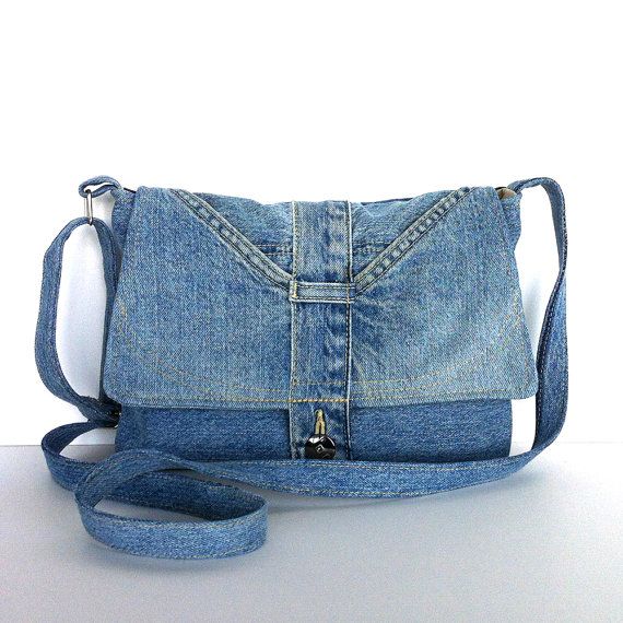 blue jean purse