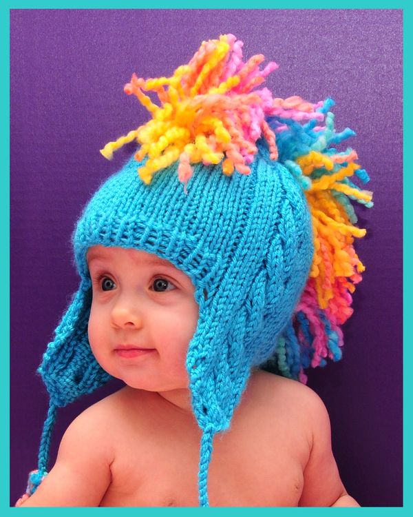 5 Mohawk Knit Hat Patterns - The Funky 