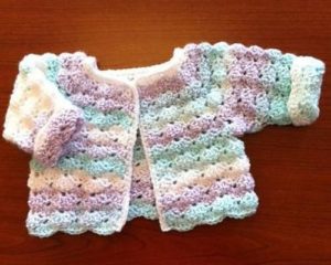 single colour baby sweater design